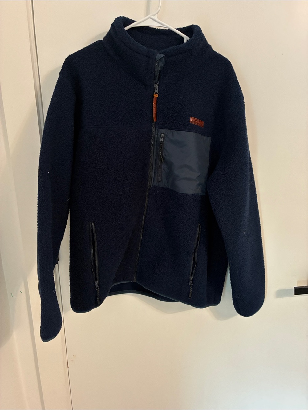 Simply Southern Navy Fleece Zip-Up Jacket